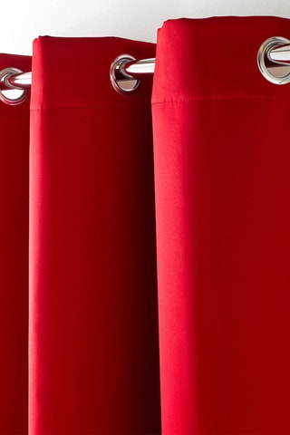 $2 rideaux occultants à oeillets Blackout - Rouge - 117 x 137 cm