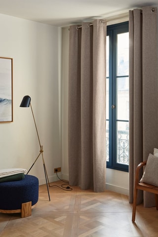 $Rideau à œillets Blizzar - Beige foncé - 136 x 280 cm