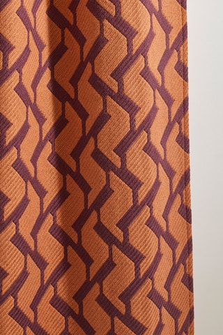 $Rideau Raffy - Prune et orange - 136 x 280 cm