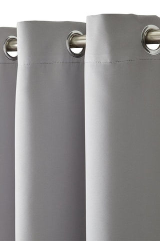 $2 rideaux à œillets Blackout - Gris - 140 x 180 cm