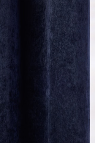 $Rideau à œillets Bazyl - Bleu foncé - 145 x 270 cm