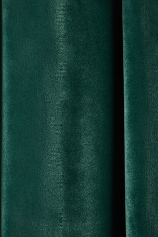$Rideau à œillets en velours Dario - Vert foncé - 140 x 270 cm