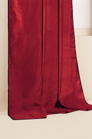 $Rideau à œillets en velours Dario - Rouge - 140 x 270 cm