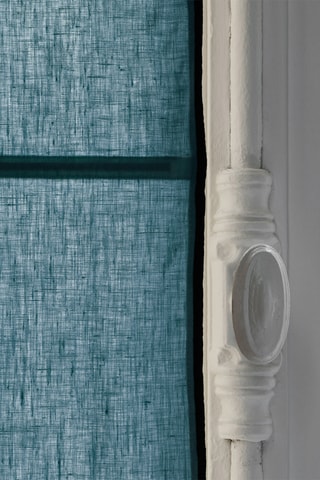 $Store en lin Carlina - Bleu - 45 x 220 cm
