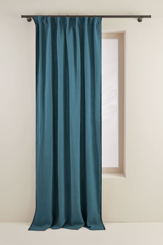 $Rideau en lin Nino - Indigo - 135 x 280 cm