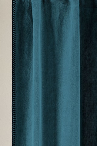 $Rideau en lin Nino - Indigo - 135 x 280 cm