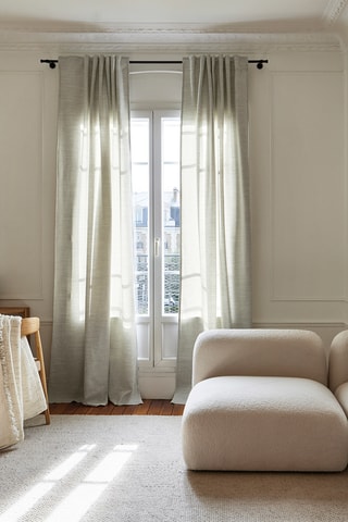 $Rideau Marcelo en laine - Gris - 142 x 280 cm