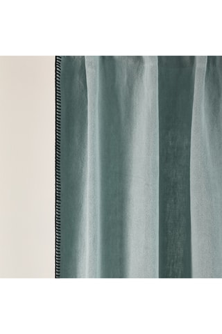 $Rideau en lin Nino - Vert de gris - 135 x 280 cm