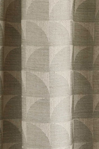 $Rideau à œillets Isidor - Naturel et vert - 138 x 275 cm