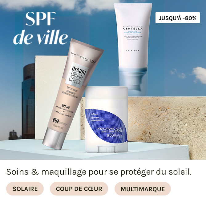 SPF DE VILLE à prix discount sur BEAUTÉ PRIVÉE