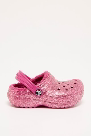 $Sabots fourrés Classic Lined Glitter - Fuchsia