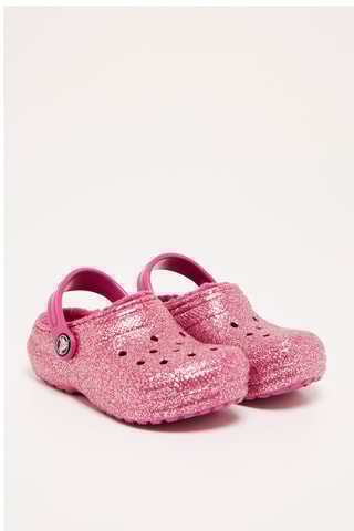 $Sabots fourrés Classic Lined Glitter - Fuchsia