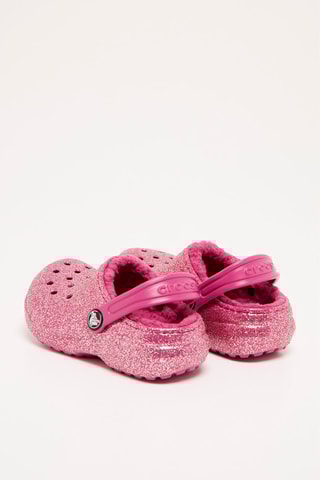 $Sabots fourrés Classic Lined Glitter - Fuchsia