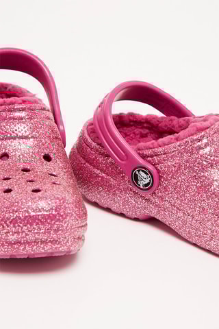 $Sabots fourrés Classic Lined Glitter - Fuchsia