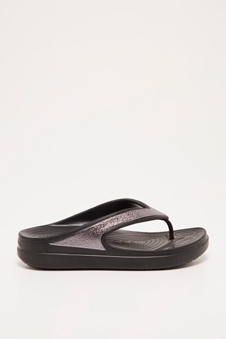 $Tongs Sloane Shine - Noir et rose