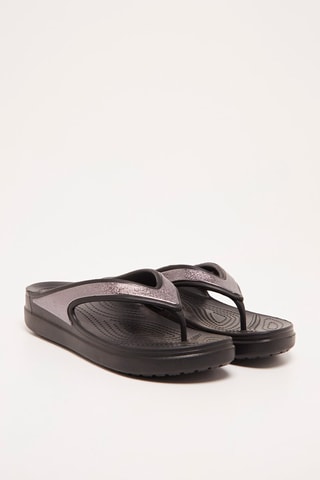 $Tongs Sloane Shine - Noir et rose