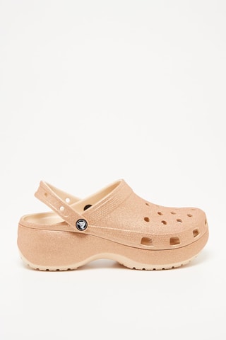 $Sabots Classic Platform Glitter - Beige