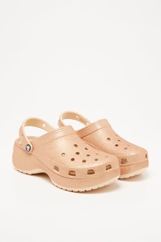 $Sabots Classic Platform Glitter - Beige