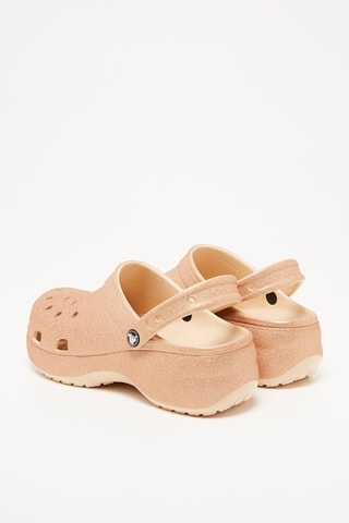$Sabots Classic Platform Glitter - Beige