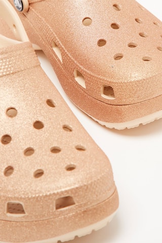 $Sabots Classic Platform Glitter - Beige