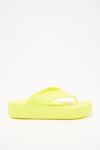 $Tongs Getaway Platform Flip - Jaune