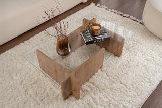 $Table basse Flavio - Imitation bois