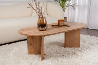 $Table basse Sable - Imitation pin
