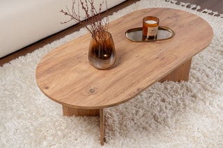 $Table basse Sable - Imitation pin