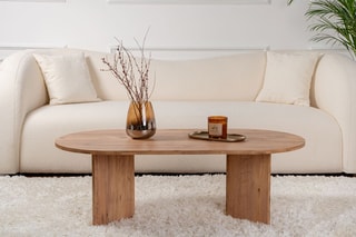 $Table basse Sable - Imitation pin