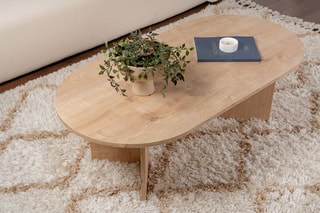 $Table basse Sable - Imitation chêne