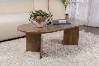 $Table basse Sable - Imitation noyer