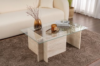 $Table basse Vetrino - Imitation travertin