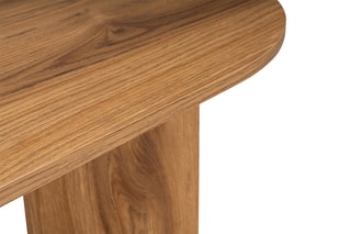 $Table basse Oval - Imitation bois