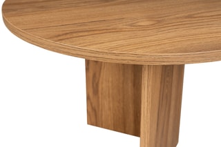 $Table basse Oval - Imitation bois