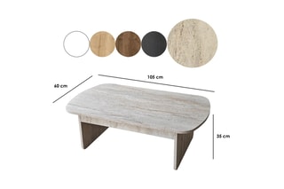 $Table basse Theseus - Travertin