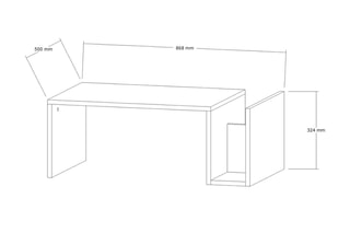 $Table basse Memo - Gris