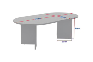 $Table basse Sable - 119 x 40 x 60 cm