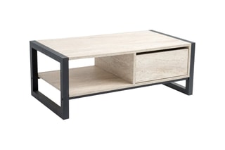 $Table basse Halziden - Ecru et noir
