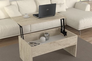 $Table basse coffre Akilli - Gris clair