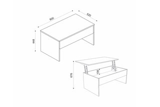 $Table basse coffre Akilli - Gris clair