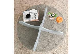 $Table basse - Plateau en verre - 90 x 90 x 30 cm