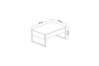 $Table basse - 90 x 40 x 60 cm