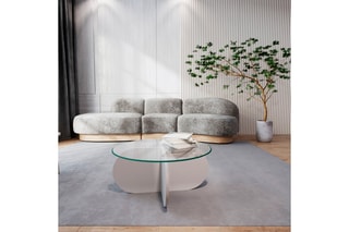 $Table basse - Plateau en verre - 75 x 75 x 35 cm