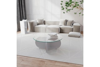 $Table basse - Plateau en verre - 75 x 75 x 35 cm