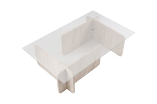 $Table basse Flavio  - Plateau en verre - 105 x 30 x 65 cm