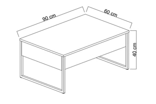 $Table basse Luxe - 90 x 60 x 40 cm