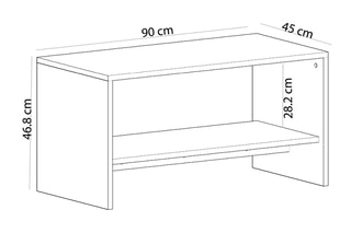 $Table basse Apollon - 90 x 46,8 x 45 cm