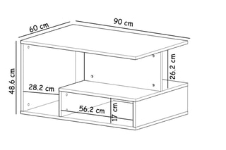$Table basse Vera - 90 x 48,6 x 60 cm