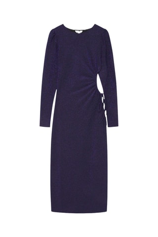 $Robe midi - Bleu marine