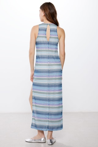 $Robe longue - Bleu